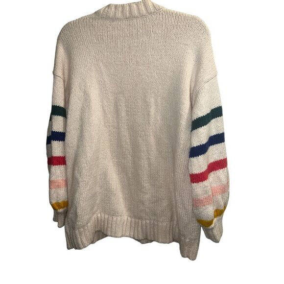 ✨Torrid Cotton Intarsia Pullover Balloon Sleeve Sz 0X Sweater✨ - Picture 6 of 9